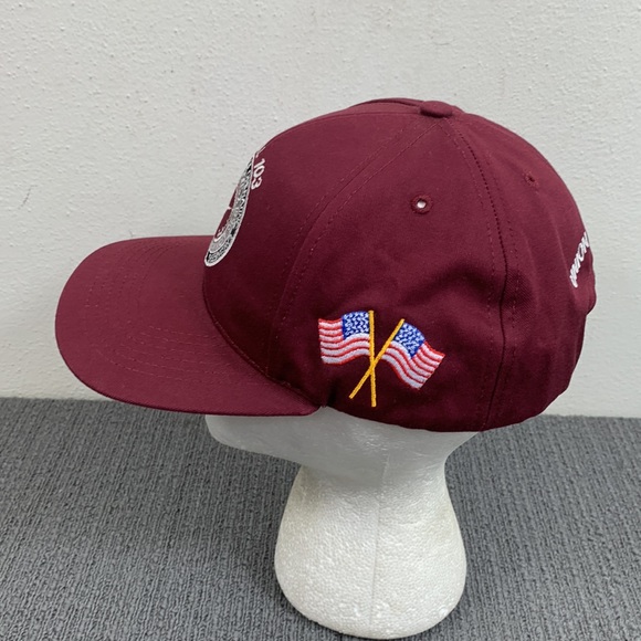 Vintage Local 103 Snapback Hat Mens Adjustable Maroon Baseball Cap Graffiti - Picture 6 of 13